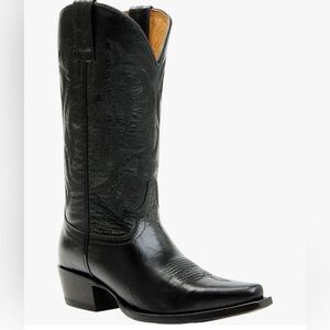 Shyanne Women BBW113 Gemma Snip Toe Cowgirl Boots Black Leather Size 10 M